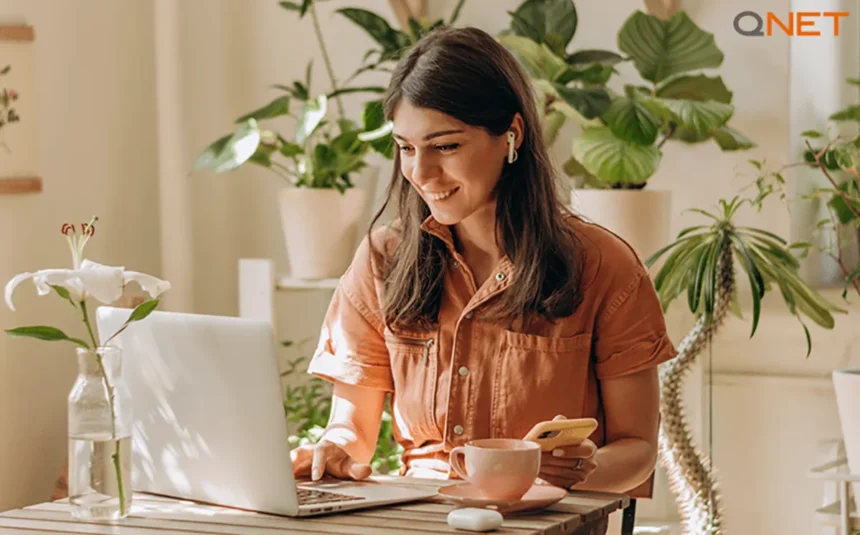 A QNET Distributor updating her personal information in QNET Portal