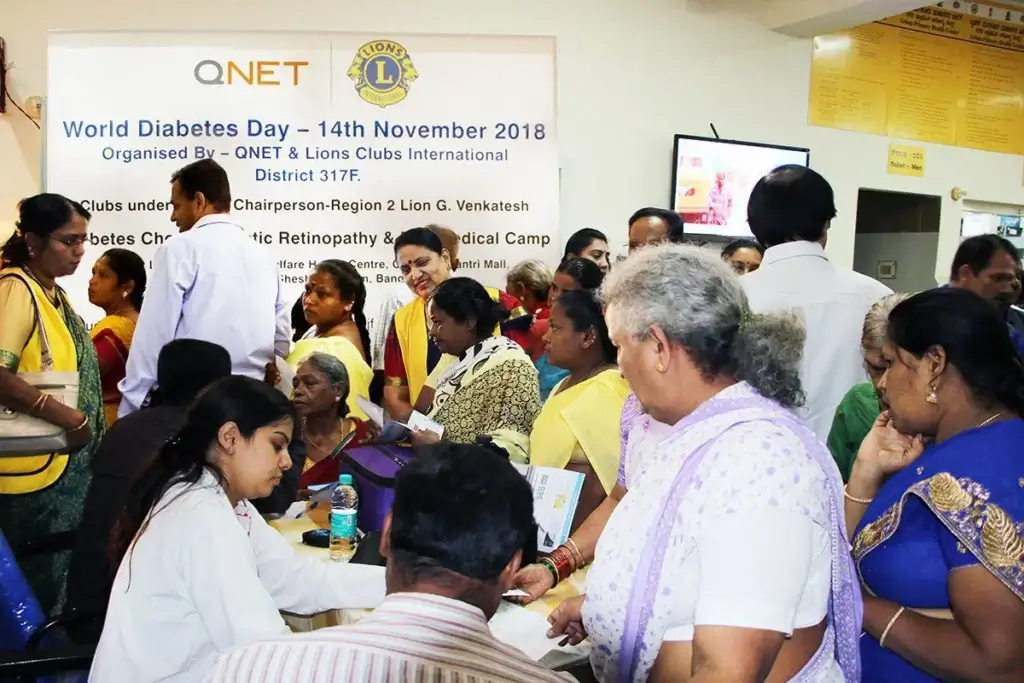 QNET India with Lions Club organised a free Diabetes camp in Bengaluru QNET India organised a free Diabetes camp in Bengaluru