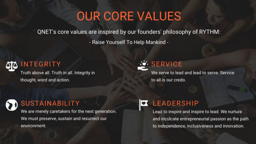 QNET India Core values